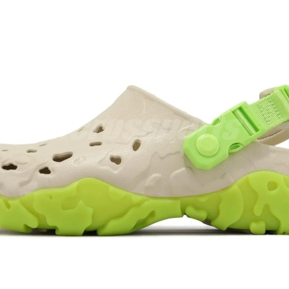 Crocs All-Terrain Atlas Clog Bone Limeade Men Unisex Slip On Sandals new - Picture 7 of 10